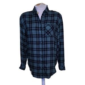 Market & Spruce Stitch Fix Flannel Maeve Cozy Boyfriend Fit Size XS‎ NWT